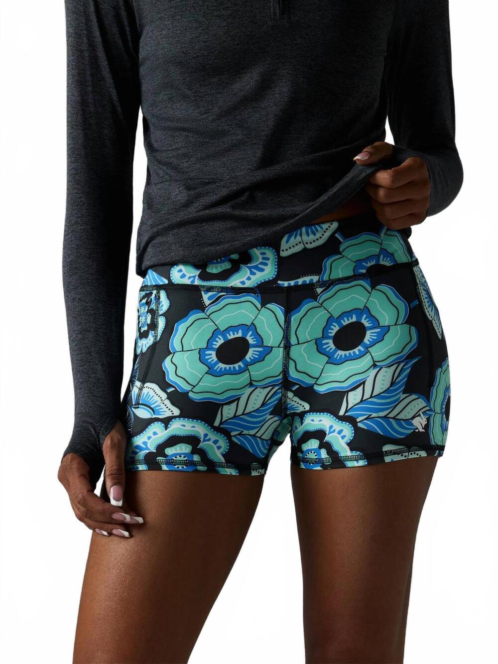 NEW RABBIT speed leggy 2.5" shorts in opal floral